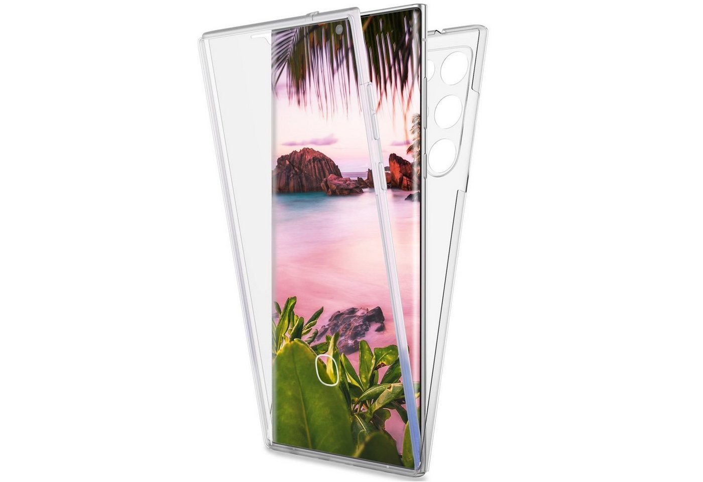 Nalia Smartphone-Hülle Samsung Galaxy S23 Ultra, Klare 360 Grad Hülle / Rundumschutz / Transparent / Vergilbungsfrei Nalia Smartphone-Hülle Samsung Galaxy S23 Ultra, Klare 360 Grad Hülle / Rundumschutz / Transparent / Vergilbungsfrei von Nalia