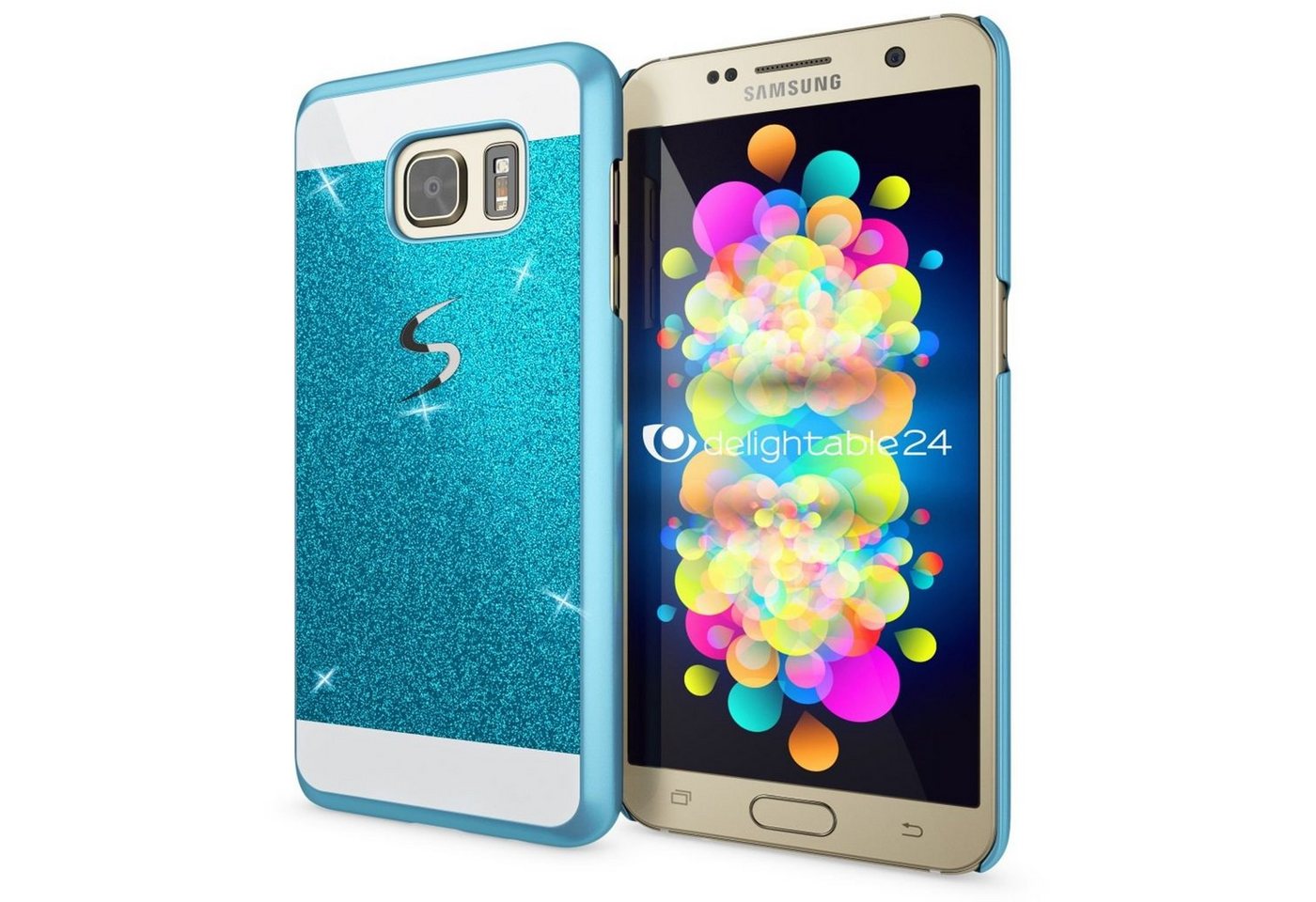 Nalia Smartphone-Hülle Samsung Galaxy S7, Glitzer Hülle / Case / Cover / Schutzhülle von Nalia