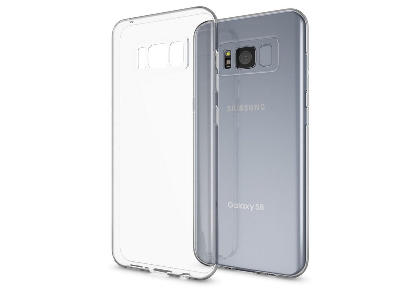 Nalia Smartphone-Hülle Samsung Galaxy S8, Klare Silikon Hülle / Extrem Transparent / Durchsichtig / Anti-Gelb Nalia Smartphone-Hülle Samsung Galaxy S8, Klare Silikon Hülle / Extrem Transparent / Durchsichtig / Anti-Gelb von Nalia