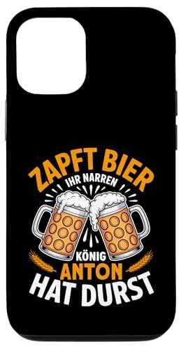 Anton Vorname Lustiger Biertrinker Spruch Hülle für iPhone 12/12 Pro von Name Anton Lustiger Bier Spruch für Biertrinker