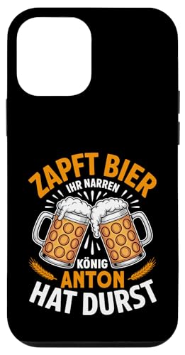 Anton Vorname Lustiger Biertrinker Spruch Hülle für iPhone 12 mini von Name Anton Lustiger Bier Spruch für Biertrinker