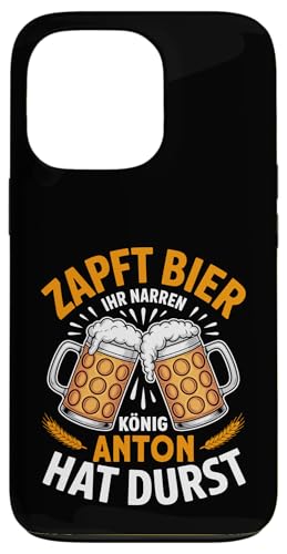 Anton Vorname Lustiger Biertrinker Spruch Hülle für iPhone 13 Pro von Name Anton Lustiger Bier Spruch für Biertrinker