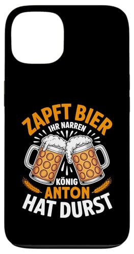 Anton Vorname Lustiger Biertrinker Spruch Hülle für iPhone 13 von Name Anton Lustiger Bier Spruch für Biertrinker
