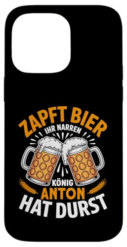 Anton Vorname Lustiger Biertrinker Spruch Hülle für iPhone 14 Pro Max von Name Anton Lustiger Bier Spruch für Biertrinker