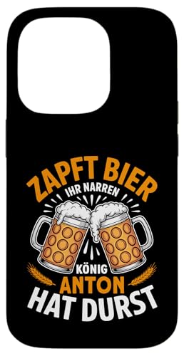 Anton Vorname Lustiger Biertrinker Spruch Hülle für iPhone 14 Pro von Name Anton Lustiger Bier Spruch für Biertrinker