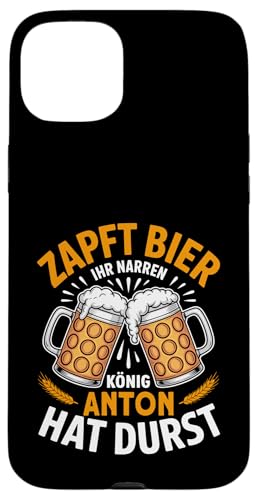 Anton Vorname Lustiger Biertrinker Spruch Hülle für iPhone 15 Plus von Name Anton Lustiger Bier Spruch für Biertrinker