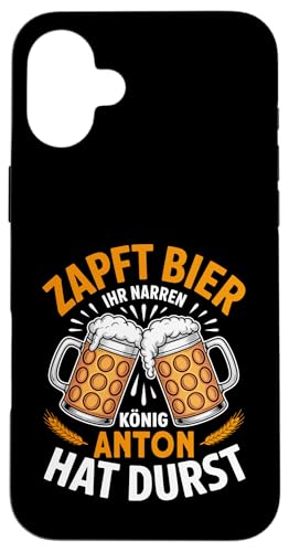 Anton Vorname Lustiger Biertrinker Spruch Hülle für iPhone 16 Plus von Name Anton Lustiger Bier Spruch für Biertrinker
