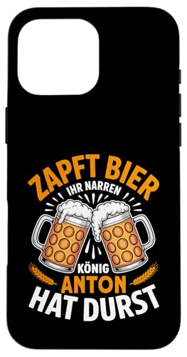 Anton Vorname Lustiger Biertrinker Spruch Hülle für iPhone 16 Pro Max von Name Anton Lustiger Bier Spruch für Biertrinker