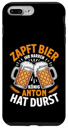 Anton Vorname Lustiger Biertrinker Spruch Hülle für iPhone 7 Plus/8 Plus von Name Anton Lustiger Bier Spruch für Biertrinker