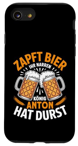 Anton Vorname Lustiger Biertrinker Spruch Hülle für iPhone SE (2020) / 7 / 8 von Name Anton Lustiger Bier Spruch für Biertrinker