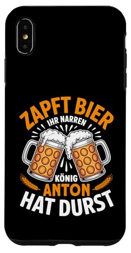 Anton Vorname Lustiger Biertrinker Spruch Hülle für iPhone XS Max von Name Anton Lustiger Bier Spruch für Biertrinker
