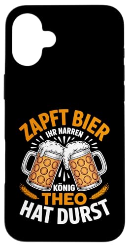 Theo Vorname Lustiger Biertrinker Spruch Hülle für iPhone 16 Plus Theo Vorname Lustiger Biertrinker Spruch Hülle für iPhone 16 Plus von Name Theo Lustiger Bier Spruch für Biertrinker