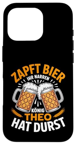 Theo Vorname Lustiger Biertrinker Spruch Hülle für iPhone 16 Pro Theo Vorname Lustiger Biertrinker Spruch Hülle für iPhone 16 Pro von Name Theo Lustiger Bier Spruch für Biertrinker