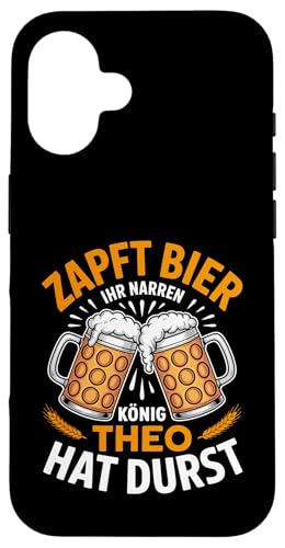 Theo Vorname Lustiger Biertrinker Spruch Hülle für iPhone 16 Theo Vorname Lustiger Biertrinker Spruch Hülle für iPhone 16 von Name Theo Lustiger Bier Spruch für Biertrinker