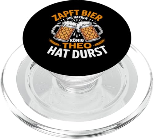 Theo Vorname Lustiger Biertrinker Spruch PopSockets PopGrip für MagSafe von Name Theo Lustiger Bier Spruch für Biertrinker