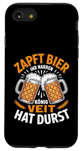 Veit Vorname Lustiger Biertrinker Spruch Hülle für iPhone SE (2020) / 7 / 8 von Name Veit Lustiger Bier Spruch für Biertrinker