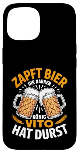 Vito Vorname Lustiger Biertrinker Spruch Hülle für iPhone 15 Vito Vorname Lustiger Biertrinker Spruch Hülle für iPhone 15 von Name Vito Lustiger Bier Spruch für Biertrinker