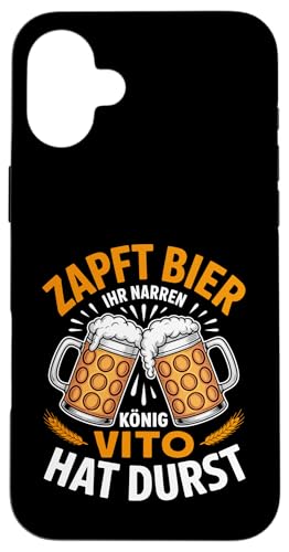 Vito Vorname Lustiger Biertrinker Spruch Hülle für iPhone 16 Plus Vito Vorname Lustiger Biertrinker Spruch Hülle für iPhone 16 Plus von Name Vito Lustiger Bier Spruch für Biertrinker
