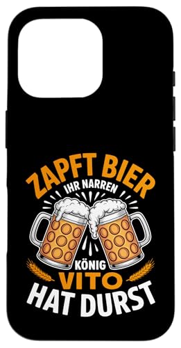 Vito Vorname Lustiger Biertrinker Spruch Hülle für iPhone 16 Pro Vito Vorname Lustiger Biertrinker Spruch Hülle für iPhone 16 Pro von Name Vito Lustiger Bier Spruch für Biertrinker