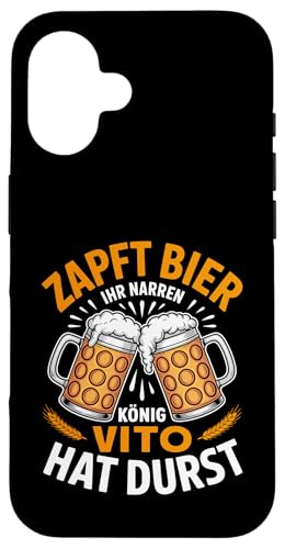 Vito Vorname Lustiger Biertrinker Spruch Hülle für iPhone 16 Vito Vorname Lustiger Biertrinker Spruch Hülle für iPhone 16 von Name Vito Lustiger Bier Spruch für Biertrinker