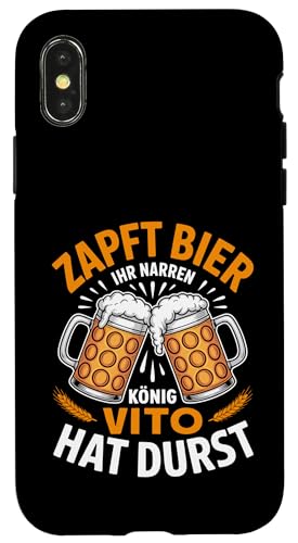 Vito Vorname Lustiger Biertrinker Spruch Hülle für iPhone X/XS Vito Vorname Lustiger Biertrinker Spruch Hülle für iPhone X/XS von Name Vito Lustiger Bier Spruch für Biertrinker