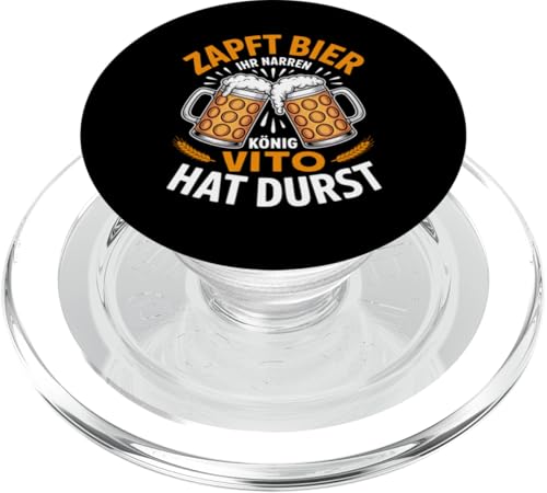 Vito Vorname Lustiger Biertrinker Spruch PopSockets PopGrip für MagSafe Vito Vorname Lustiger Biertrinker Spruch PopSockets PopGrip für MagSafe von Name Vito Lustiger Bier Spruch für Biertrinker