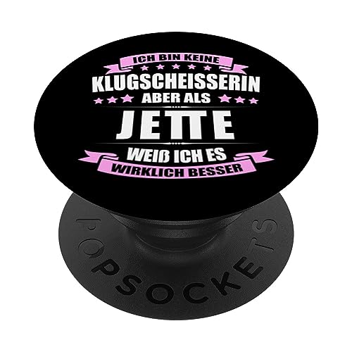 Name Jette Vorname Namensgeschenke Namenstag Fun PopSockets mit austauschbarem PopGrip Name Jette Vorname Namensgeschenke Namenstag Fun PopSockets mit austauschbarem PopGrip von Name Vorname Spruch Bin Keine Klugscheisserin Fun