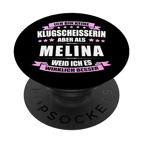 Name Melina Vorname Namensgeschenke Namenstag Fun PopSockets mit austauschbarem PopGrip Name Melina Vorname Namensgeschenke Namenstag Fun PopSockets mit austauschbarem PopGrip von Name Vorname Spruch Bin Keine Klugscheisserin Fun