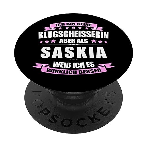 Name Saskia Vorname Namensgeschenke Namenstag Fun PopSockets mit austauschbarem PopGrip Name Saskia Vorname Namensgeschenke Namenstag Fun PopSockets mit austauschbarem PopGrip von Name Vorname Spruch Bin Keine Klugscheisserin Fun