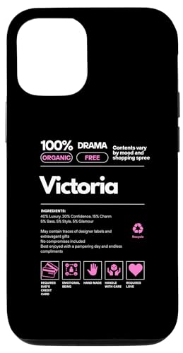 Hülle für iPhone 12/12 Pro Victoria Name Geschenk für Victoria Sarcastic Nutrition Facts Hülle für iPhone 12/12 Pro Victoria Name Geschenk für Victoria Sarcastic Nutrition Facts von Name tag for Women Sarcastic Fun Nutrition Facts