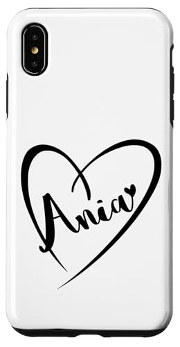 Ania Name Vorname Kalligrafie Herz Zeichnung Schwarz Hülle für iPhone XS Max Ania Name Vorname Kalligrafie Herz Zeichnung Schwarz Hülle für iPhone XS Max von Namensgeschenke Kalligrafie Herz