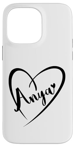 Anya Name Vorname Kalligrafie Herz Zeichnung Schwarz Hülle für iPhone 14 Pro Max Anya Name Vorname Kalligrafie Herz Zeichnung Schwarz Hülle für iPhone 14 Pro Max von Namensgeschenke Kalligrafie Herz