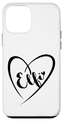 Elfi Name Vorname Kalligrafie Herz Zeichnung Schwarz Hülle für iPhone 12 mini Elfi Name Vorname Kalligrafie Herz Zeichnung Schwarz Hülle für iPhone 12 mini von Namensgeschenke Kalligrafie Herz