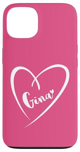 Gina Name Vorname Kalligrafie Herz Zeichnung Weiß Hülle für iPhone 13 Gina Name Vorname Kalligrafie Herz Zeichnung Weiß Hülle für iPhone 13 von Namensgeschenke Kalligrafie Herz