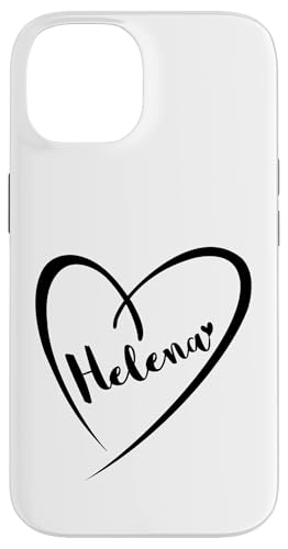 Helena Name Vorname Kalligrafie Herz Zeichnung Schwarz Hülle für iPhone 14 Helena Name Vorname Kalligrafie Herz Zeichnung Schwarz Hülle für iPhone 14 von Namensgeschenke Kalligrafie Herz