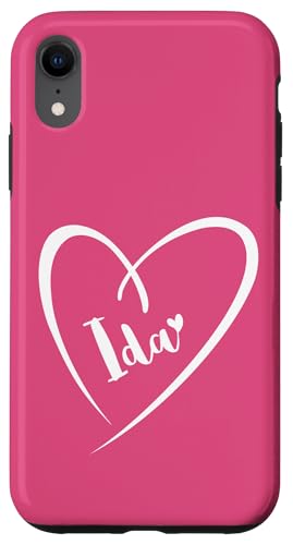 Ida Name Vorname Kalligrafie Herz Zeichnung Weiß Hülle für iPhone XR Ida Name Vorname Kalligrafie Herz Zeichnung Weiß Hülle für iPhone XR von Namensgeschenke Kalligrafie Herz