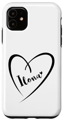 Ilona Name Vorname Kalligrafie Herz Zeichnung Schwarz Hülle für iPhone 11 Ilona Name Vorname Kalligrafie Herz Zeichnung Schwarz Hülle für iPhone 11 von Namensgeschenke Kalligrafie Herz