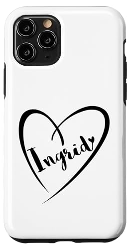 Ingrid Name Vorname Kalligrafie Herz Zeichnung Schwarz Hülle für iPhone 11 Pro Ingrid Name Vorname Kalligrafie Herz Zeichnung Schwarz Hülle für iPhone 11 Pro von Namensgeschenke Kalligrafie Herz