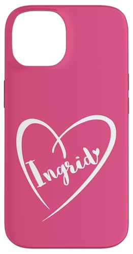 Ingrid Name Vorname Kalligrafie Herz Zeichnung Weiß Hülle für iPhone 14 Ingrid Name Vorname Kalligrafie Herz Zeichnung Weiß Hülle für iPhone 14 von Namensgeschenke Kalligrafie Herz