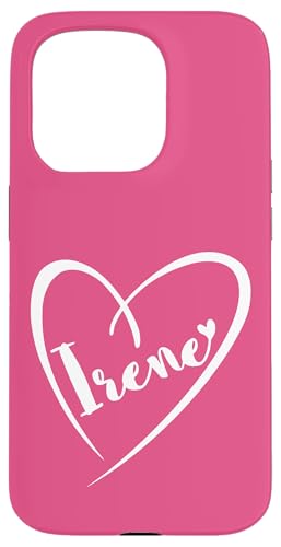 Irene Name Vorname Kalligrafie Herz Zeichnung Weiß Hülle für iPhone 15 Pro Irene Name Vorname Kalligrafie Herz Zeichnung Weiß Hülle für iPhone 15 Pro von Namensgeschenke Kalligrafie Herz