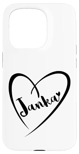 Janka Name Vorname Kalligrafie Herz Zeichnung Schwarz Hülle für iPhone 15 Pro Janka Name Vorname Kalligrafie Herz Zeichnung Schwarz Hülle für iPhone 15 Pro von Namensgeschenke Kalligrafie Herz
