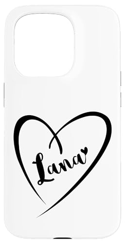 Lana Name Vorname Kalligrafie Herz Zeichnung Schwarz Hülle für iPhone 15 Pro Lana Name Vorname Kalligrafie Herz Zeichnung Schwarz Hülle für iPhone 15 Pro von Namensgeschenke Kalligrafie Herz
