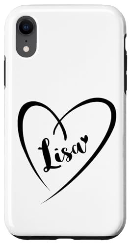 Lisa Name Vorname Kalligrafie Herz Zeichnung Schwarz Hülle für iPhone XR Lisa Name Vorname Kalligrafie Herz Zeichnung Schwarz Hülle für iPhone XR von Namensgeschenke Kalligrafie Herz