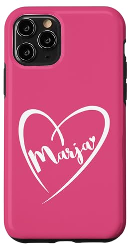 Marja Name Vorname Kalligrafie Herz Zeichnung Weiß Hülle für iPhone 11 Pro Marja Name Vorname Kalligrafie Herz Zeichnung Weiß Hülle für iPhone 11 Pro von Namensgeschenke Kalligrafie Herz