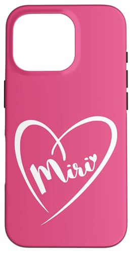 Miri Name Vorname Kalligrafie Herz Zeichnung Weiß Hülle für iPhone 16 Pro Miri Name Vorname Kalligrafie Herz Zeichnung Weiß Hülle für iPhone 16 Pro von Namensgeschenke Kalligrafie Herz