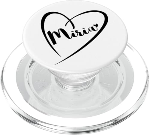 Miria Name Vorname Kalligrafie Herz Zeichnung Schwarz PopSockets PopGrip für MagSafe Miria Name Vorname Kalligrafie Herz Zeichnung Schwarz PopSockets PopGrip für MagSafe von Namensgeschenke Kalligrafie Herz