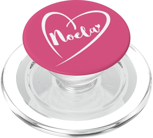 Noela Name Vorname Kalligrafie Herz Zeichnung Weiß PopSockets PopGrip für MagSafe Noela Name Vorname Kalligrafie Herz Zeichnung Weiß PopSockets PopGrip für MagSafe von Namensgeschenke Kalligrafie Herz