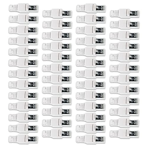 Namobile 50x CAT 6A RJ45 Netzwerkstecker werkzeuglos CAT7 CAT6 CAT5 CAT5e LAN Kabel Netzwerk Stecker ohne Werkzeug werkzeugfrei Crimpstecker für Patchkabel Netzwerkkabel Verlegekabel von Namobile