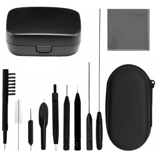 Namvo Hörgeräte-Reinigungssets, Hörgeräte-Reinigungsdraht-Reinigungsbürste mit Aufbewahrungsbox für Hörgeräte-Kopfhörer von Namvo