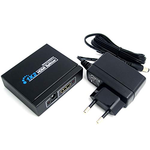 Namvo WINGONEER 1x2 HDMI Splitter 1 in 2 Ausgänge HDMI V1.4 für HD TV PS3 PS4 Blu-ray von Namvo